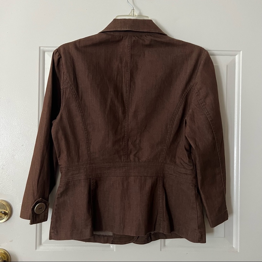 NWOT Odds n Evens Brown Jacket - Picture 2 of 6